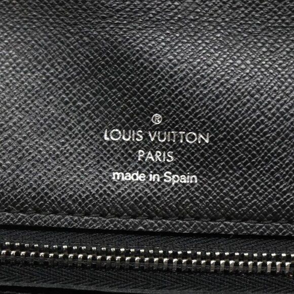 LOUIS VUITTON Taiga Selenga Clutch Bag Ardoise M30782 LV Auth BA536 - Picture 10 of 16